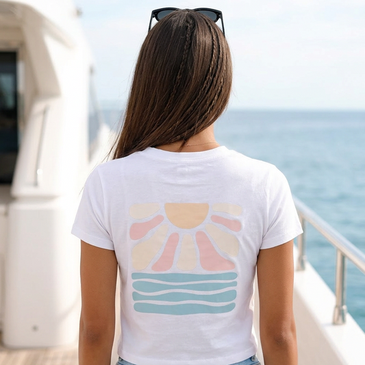 Tee shirt Vague soleil good Vibes